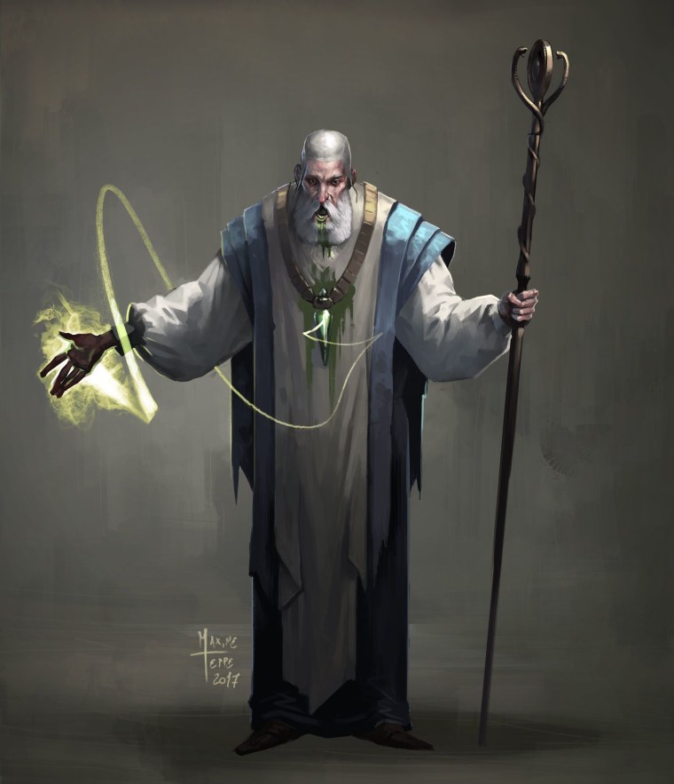 Мужчина с посохом