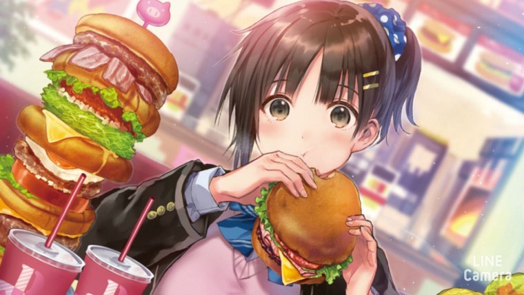 Аниме персонажи с едой