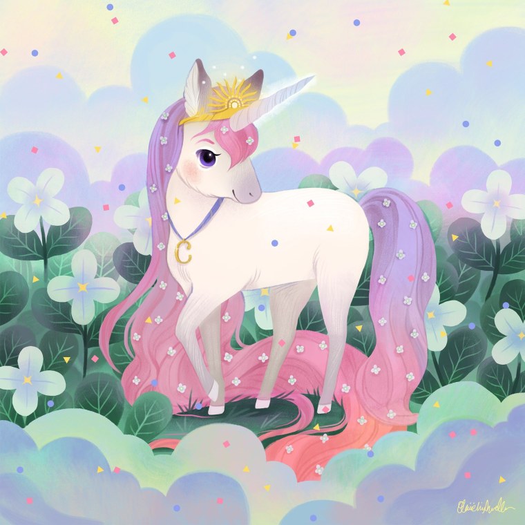 Красивая голова единорога