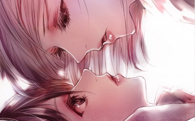 Нежный поцелуй арт