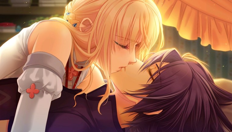 Moujuutsukai to Oujisama аниме поцелуи