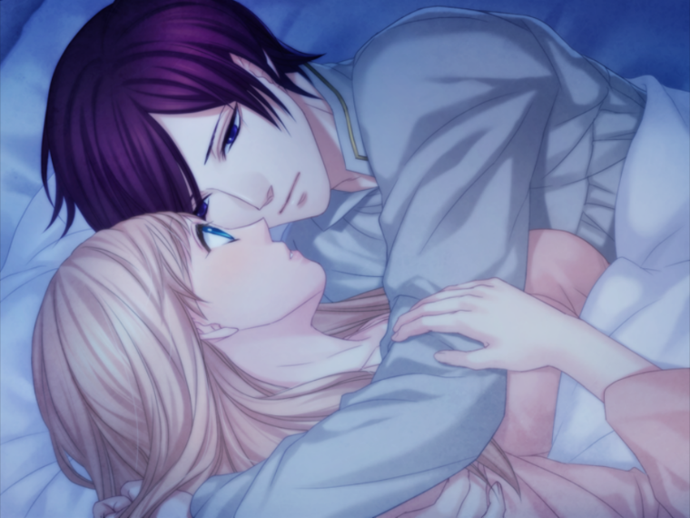 Аниме поцелуй на ночь