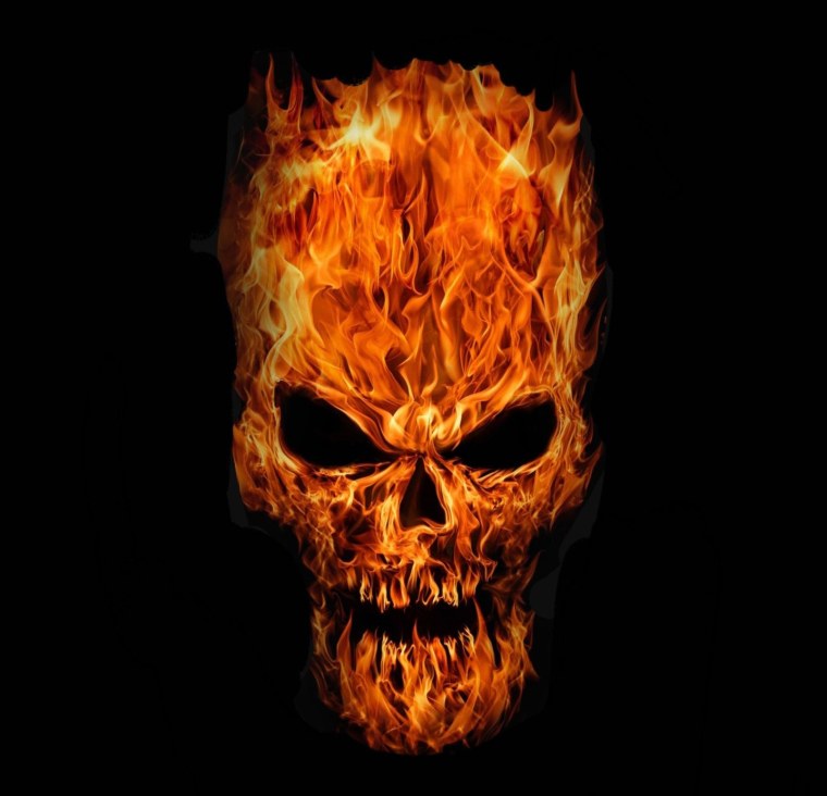 Огненный череп