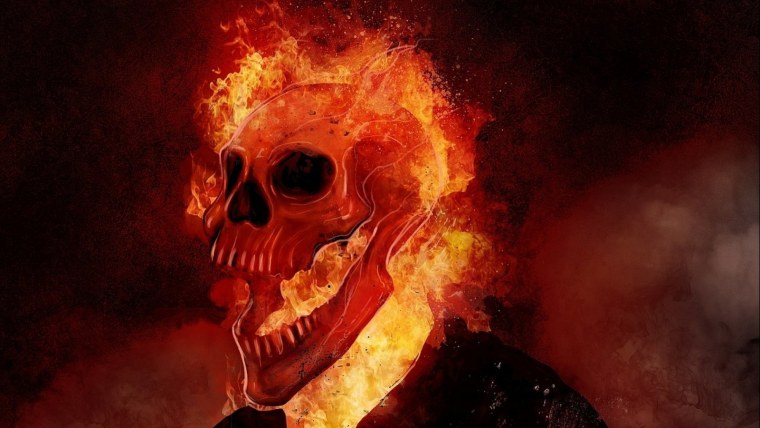 Огненный череп