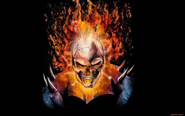 Огненный череп