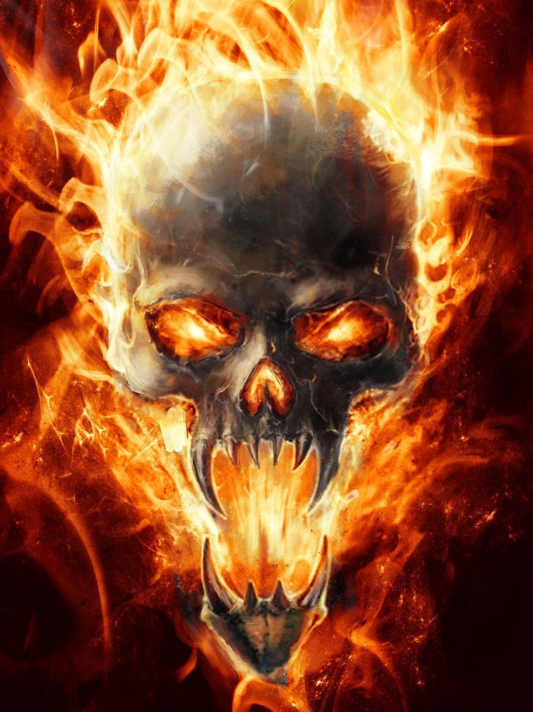 Огненный скелет