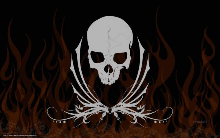 Горящий череп