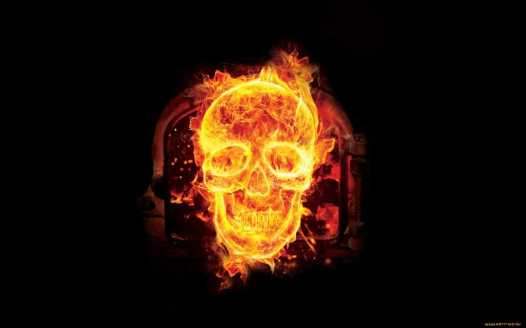 Огненный череп