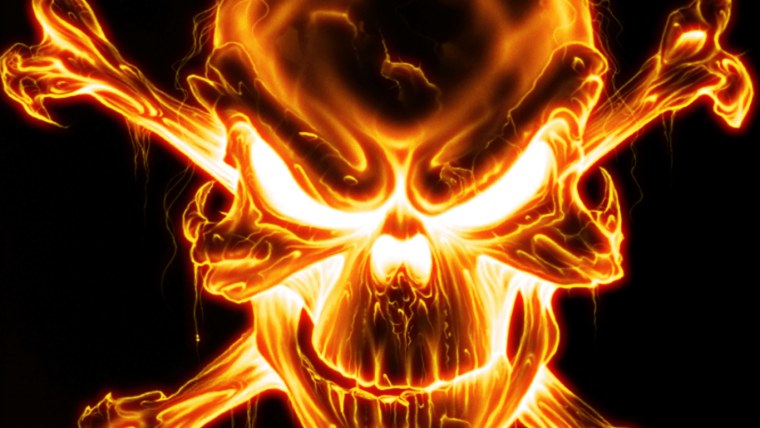 Огненный череп