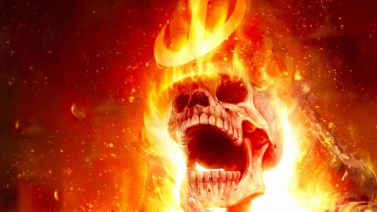 Огненный череп