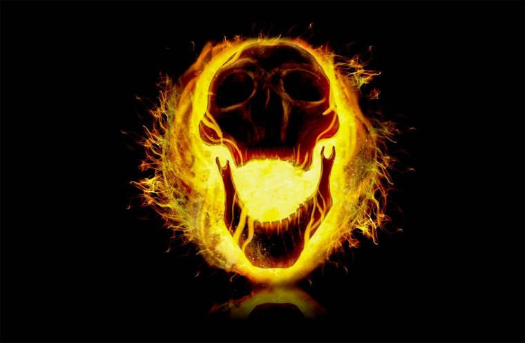 Огненный череп