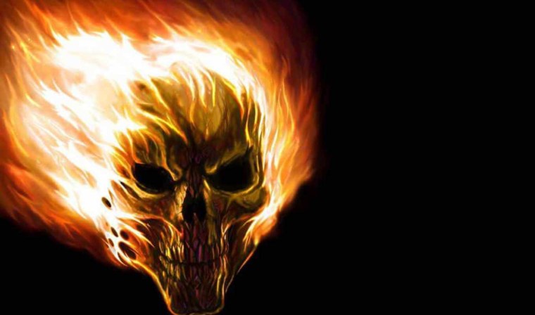 Череп в костре
