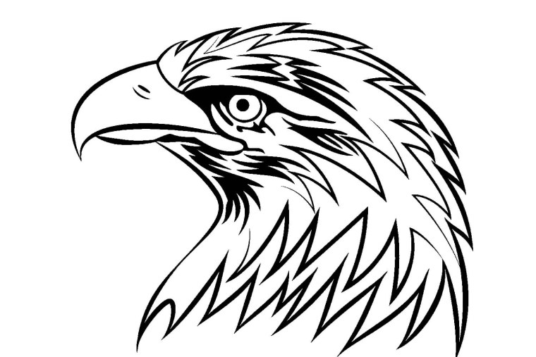 Орел шаблон