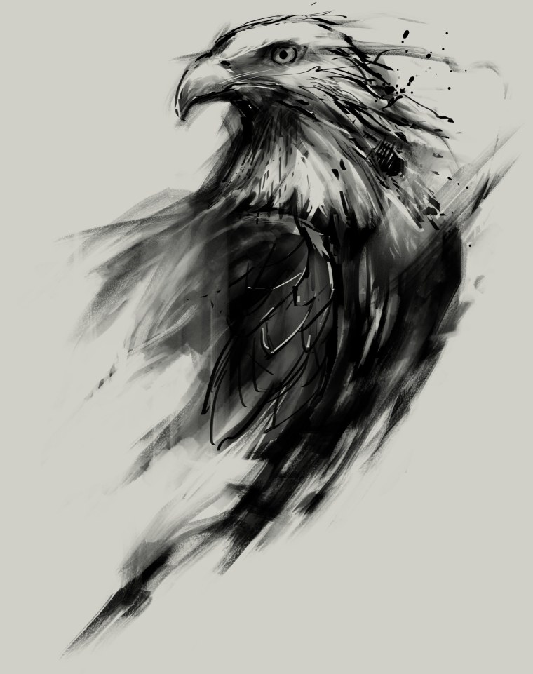Татуировка Орел эскиз