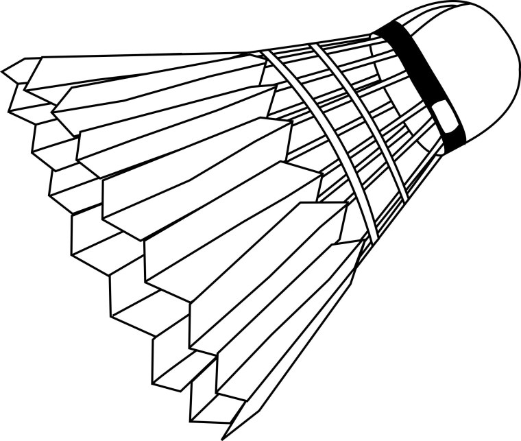 Воланчик для бадминтона вектор