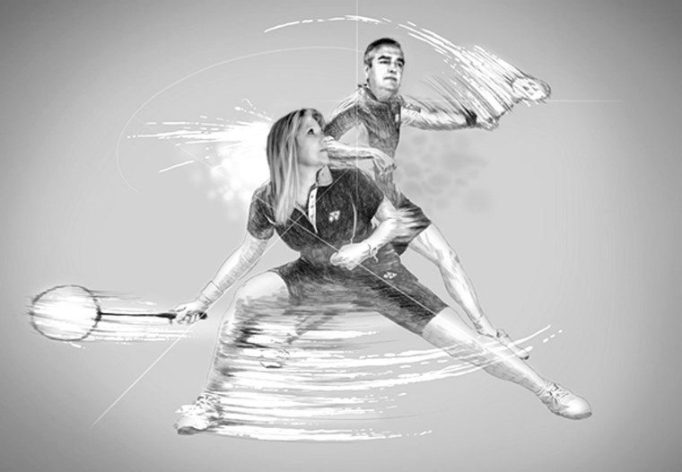 Бадминтон иллюстрация