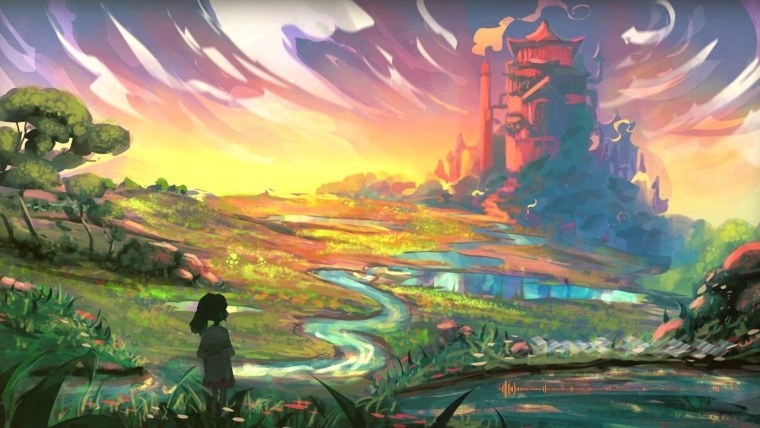 Хаяо Миядзаки пейзажи