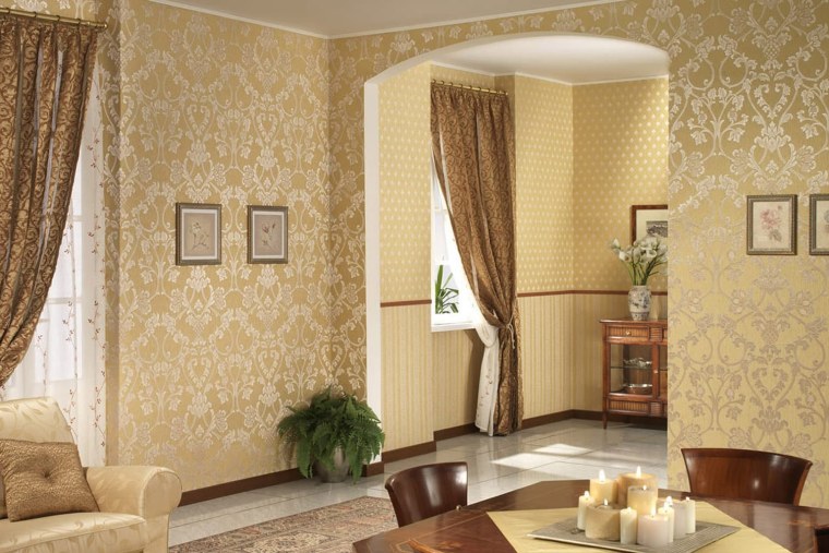 Шикарные обои для гостиной