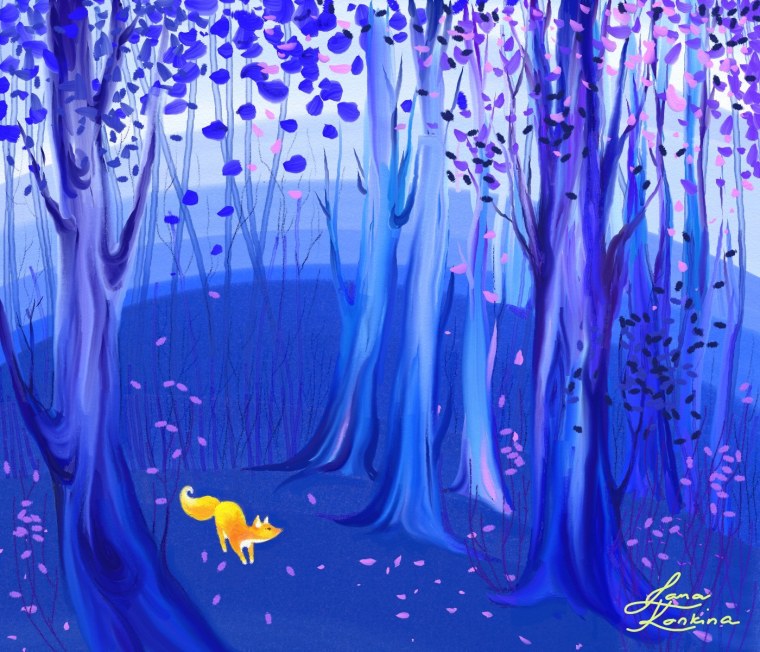 Синий сказочный лес