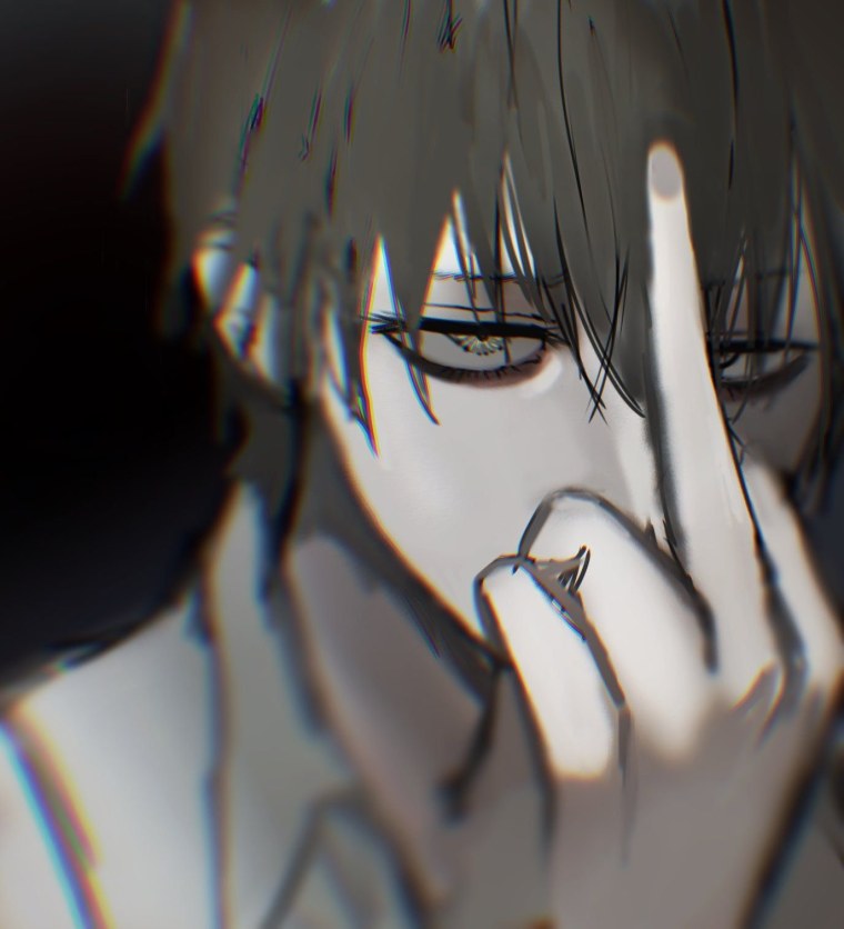 Аниме парень плачет