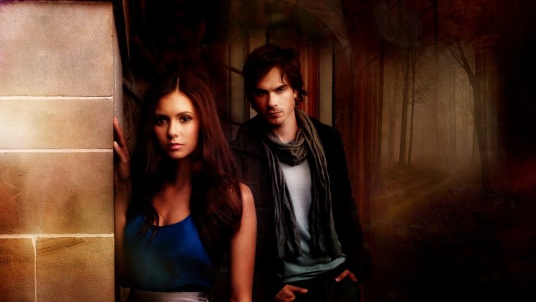 Елена Деймон и Стефан на балу