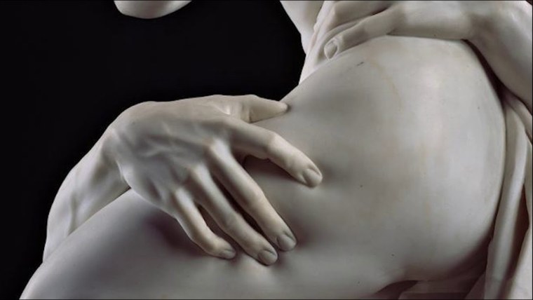 Бернини похищение Прозерпины фрагмент