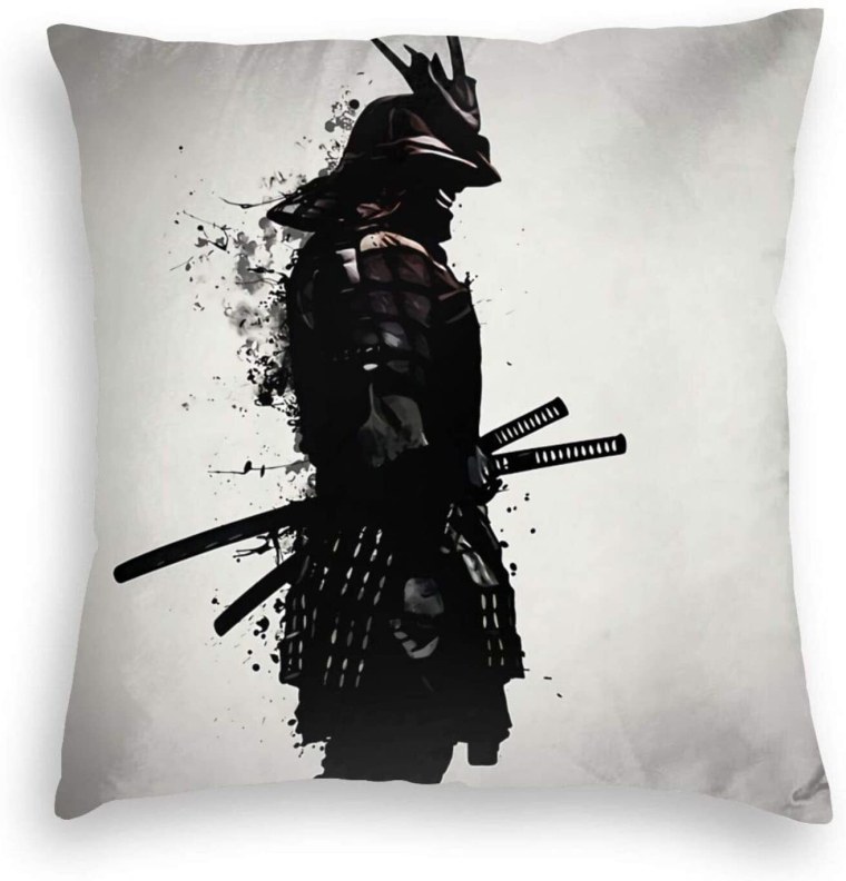 Самурай в профиль полный рост