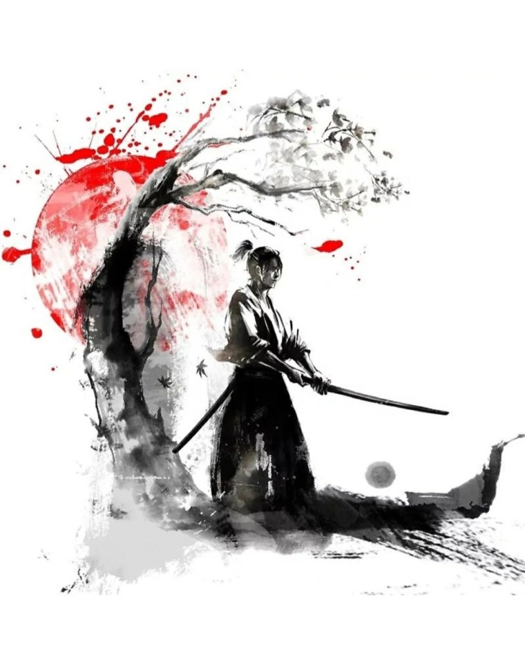 Самурай Ронин тату