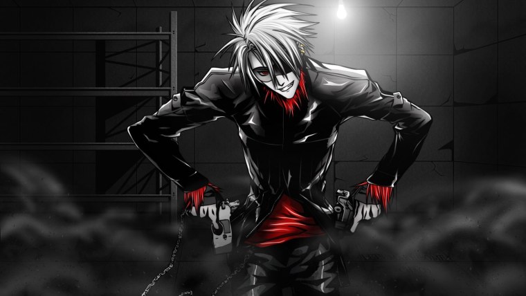 Парень в маске арт