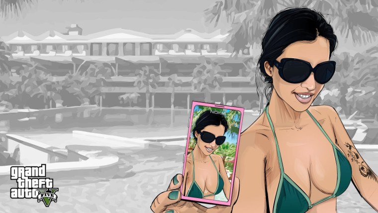 Девушка в стиле GTA