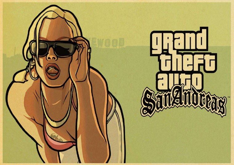 ГТА Сан андреас Постер