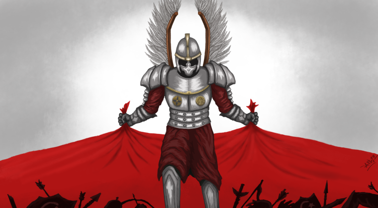 Польский крылатый Гусар арт