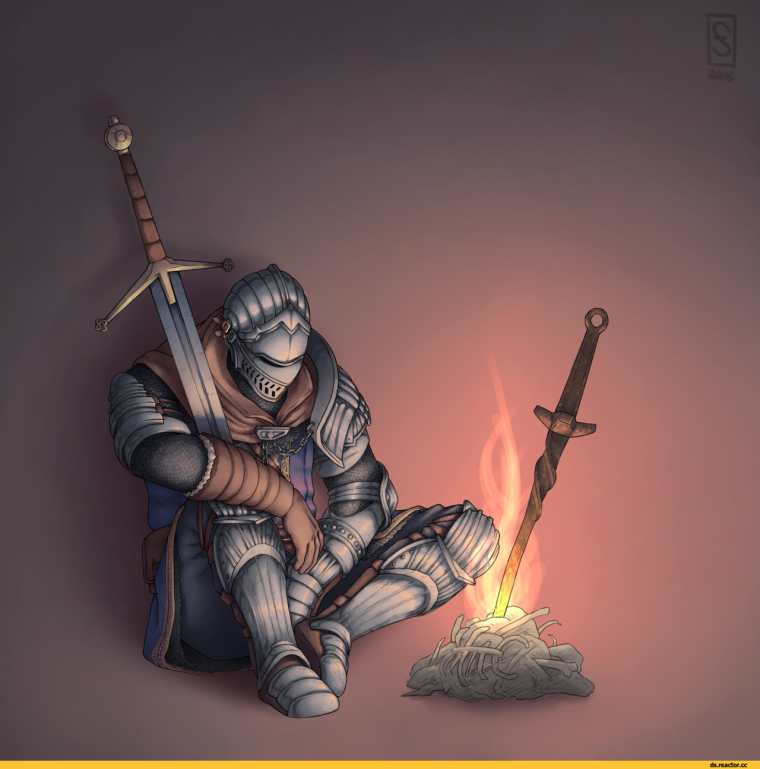Dark Souls Bonfire Art