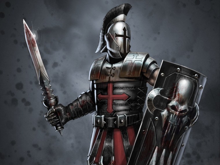 Тамплиер фэнтези арт броня