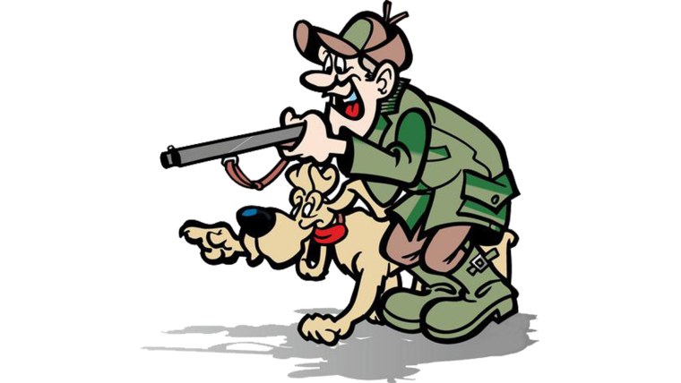 Охотник мультяшный