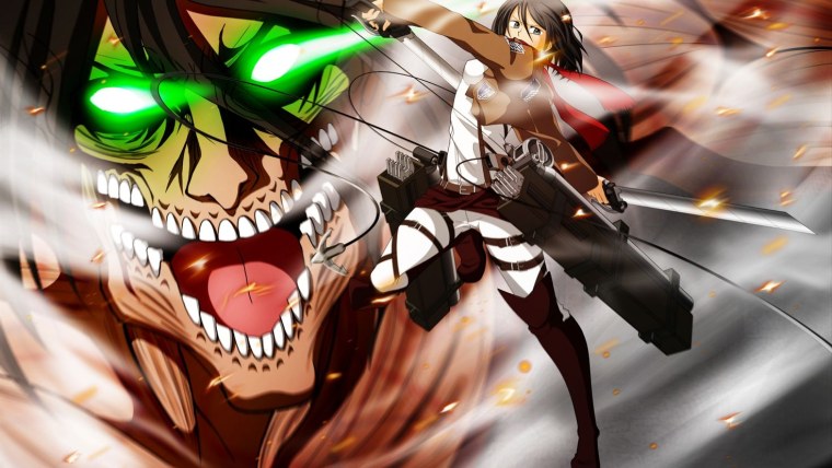 Аниме атака титанов