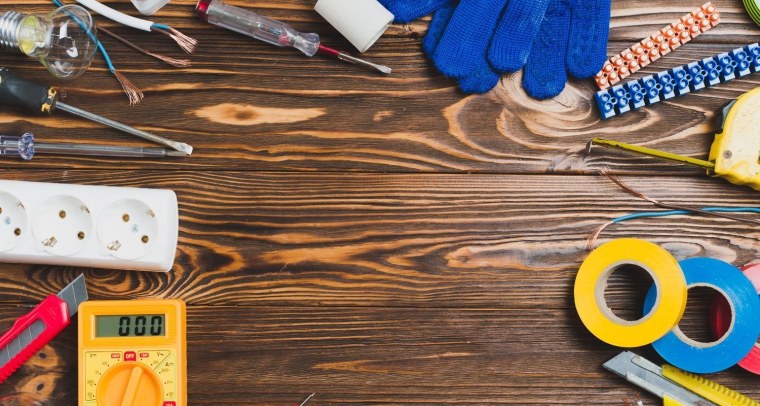 Фон инструменты электрика