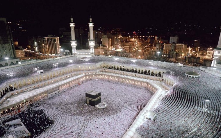 Кааба Мекка ночной