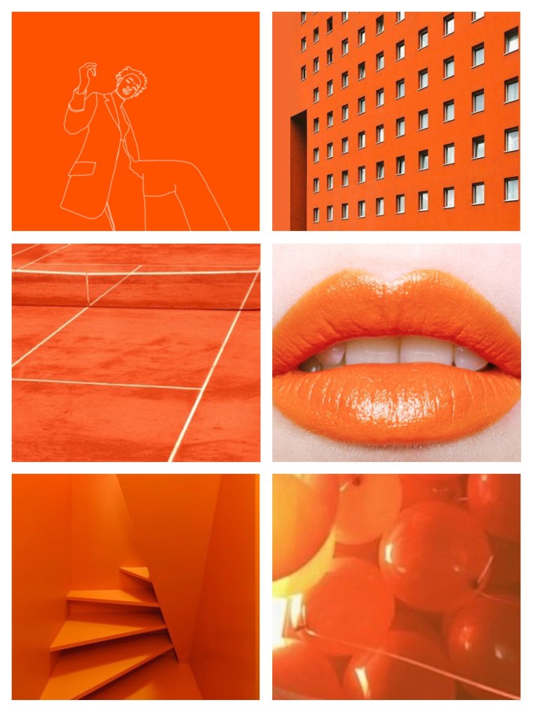 Оранжевый цвет для эстетики