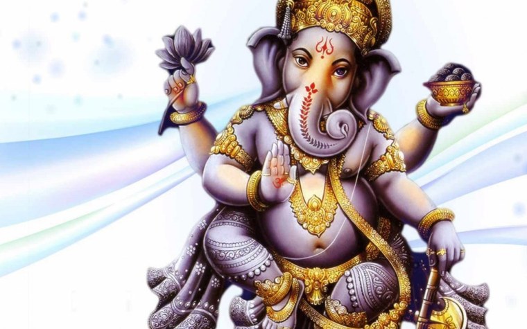 Обои на рабочий стол Ганеш в кругу 3000 пикселей