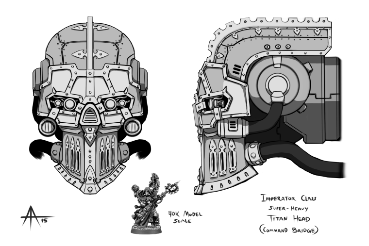 Аквила вархаммер 40000 с черепом