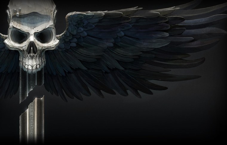 Череп с крыльями вархаммер 40000