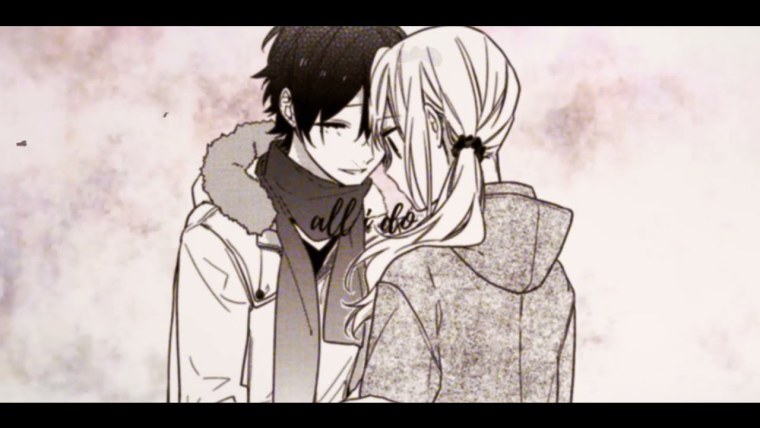 Аниме обнимашки чб