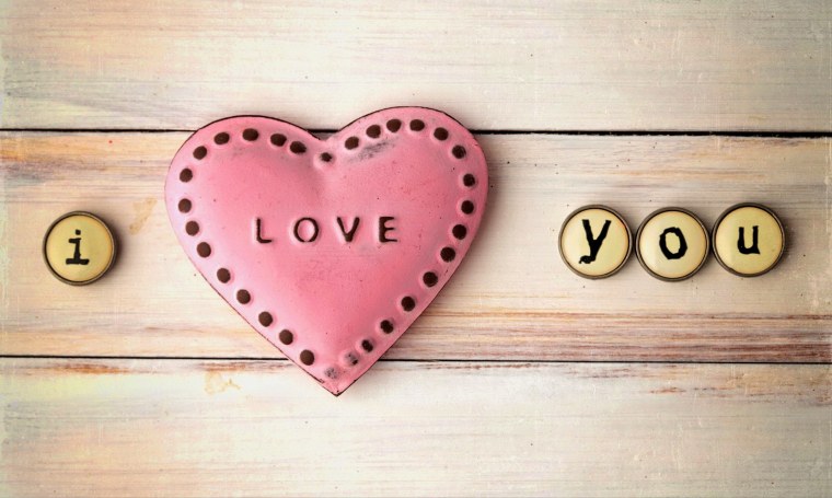 Сердце с надписью