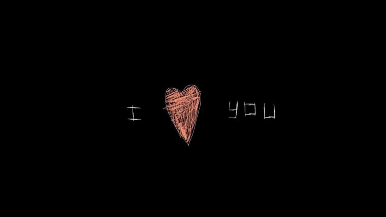 Сердце с надписью Love