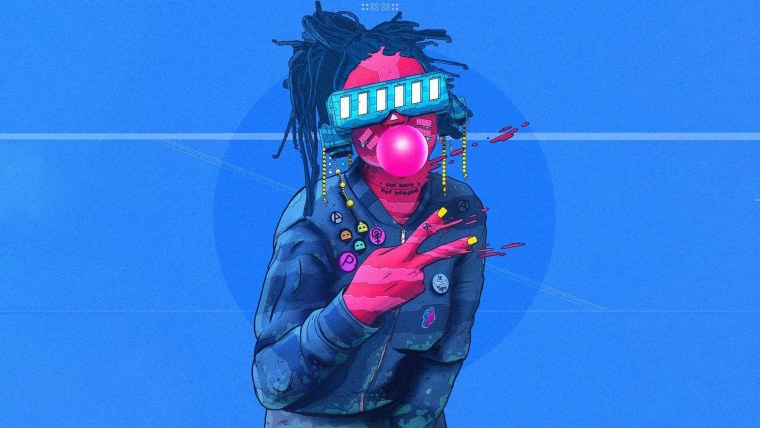 Арт в стиле киберпанк