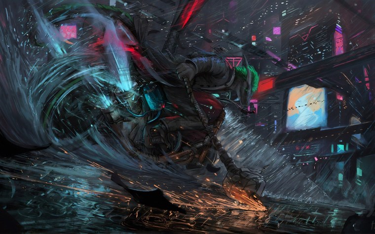 Кибер Самурай 4к