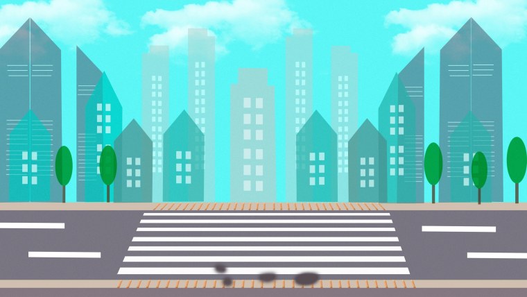 Дорога мультяшная