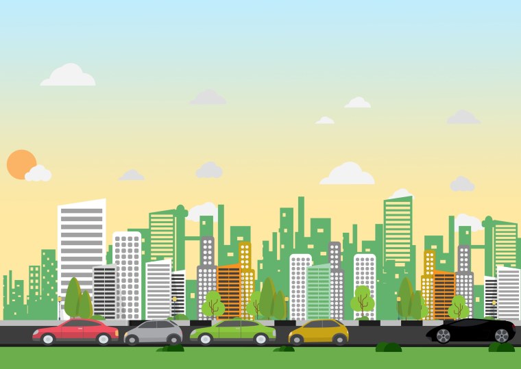 Мультяшный город