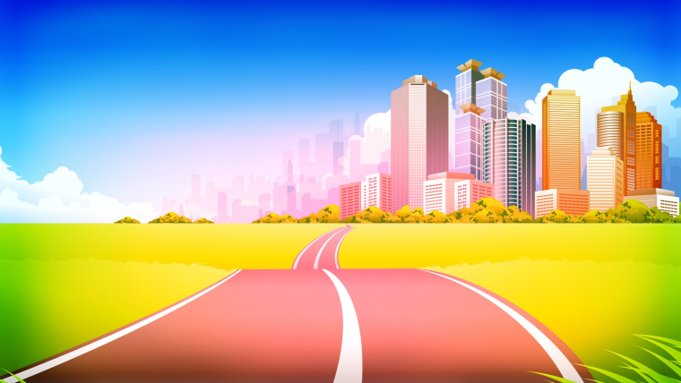 Дорога нарисованная